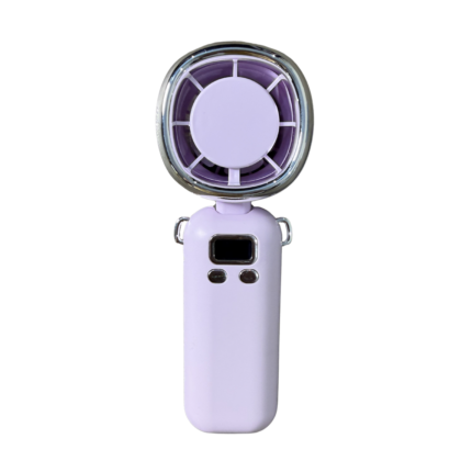 Portable Mini Fan with Digital Display, Rechargeable Handheld Fan